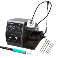 Untuk Stasiun Solder Digital Serbaguna T61 Kompatibel dengan T210/T245 Elemen Pemanas C470 Tegangan Otomatis 220V 400W 4 Pengaturan Suhu