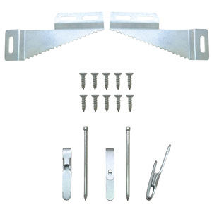 Iron Wall Hanging Brackets 110mm 55mm Slanted Hook Set For Picture <b>Frame</b> <b>Mounting</b> - Product Image 5