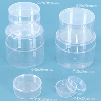 Boîte ronde en acrylique transparente SUNSHING Factory, boîte à bonbons, boîte cadeau en plastique, emballage transparent pour bonbons et chocolats avec couvercle