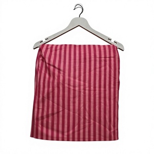 Pink Stripe Cotton Fabric Premium Woven Striped Cotton Textile Soft Breathable Running Fabric Dressmaking Sewing <b>Quilting</b> - Product Image 1