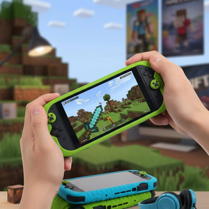 Custodia protettiva protettiva in Silicone morbido 3D con impugnatura a pollice per Console Nintendo Switch 2 e Joycon Design personalizzato - Product Image 3