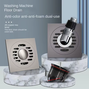 Nixi Double Usage Anti Odeur Anti Insecte Anti Débordement Drain De Sol En Laiton pour Machine À Laver Grand Déplacement Salle De Bains Hôtel - Product Image 4