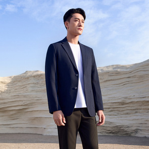 Men's Business Suit Jacket Thin Breathable Slim Fit <b>Work</b> Wear <b>Light</b> Luxury Spring Summer - Product Image 4