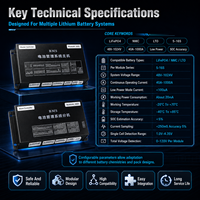 Sistem Manajemen Baterai Bertingkat Tegangan Tinggi 96S EC-HV-MC1+EC-HV-SC5+Layar LCD 4.3 inci CAN RS485 untuk Penyimpanan Energi