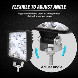 4 Inch 48w Led Work Light 16 Led Square Motorcycle Spotlight 12v 24v Foglamp 4x4 Light For Jeep Atv Utv Suv Truck Tractor - Product Image 5