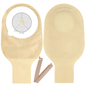 Sac de colostomie du fabricant OEM en Chine ISO13485 fournitures de consommables hospitaliers de qualité médicale sacs de colostomie jetables avec clip - Product Image 1