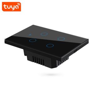 Mới nhất tường ánh sáng bảng điều chỉnh không dây thông minh chúng tôi 4gang Wifi cảm ứng đèn chuyển đổi làm việc với <span class=keywords><strong>Alexa</strong></span> Google nhà QD Smart-TY-U4 - Product Image 6