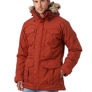 Parka à capuche en toile super douce, confortable et respirante, veste d'hiver pour homme, idéale pour les activités de plein air, impression de logo personnalisée OEM - Product Image 1