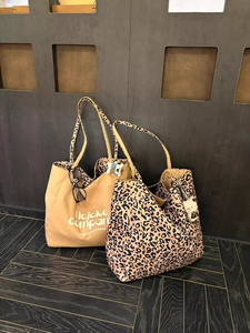 2026 New Arrival Women's Leopard Print <b>Canvas</b> <b>Bag</b> <b>Large</b> Capacity Trendy Handbag Casual Versatile Shoulder <b>Bag</b> - Product Image 1