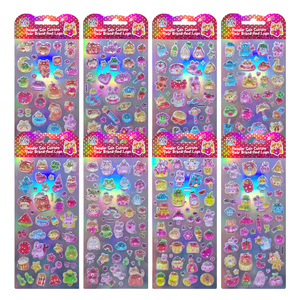 CUSTICKER Kawaii PVC 3D <b>Waterproof</b> Reusable Cartoon Pattern Puffy <b>Sticker</b> Sheets Jelly Decor Custom Digital Printed Easy DIY - Product Image 4