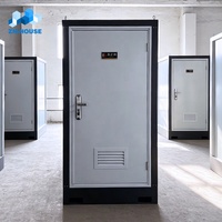 Unité de toilettes mobiles à faible coût, cadre étanche et antirouille pour chantier de construction, camp de travailleurs, salle de bain portable, conteneur sanitaire