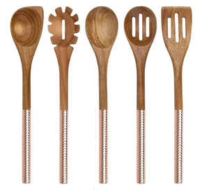 Cuillère et fourchette en bois Ensemble de couverts en bois Vaisselle écologique Cuillère en bois Restaurants Hôtels - Product Image 2