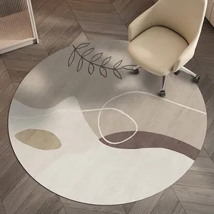 라운드 규조소 낮은 더미 게임 책상 매트 컴퓨터 사무실 의자 바닥 매트 카펫 바닥