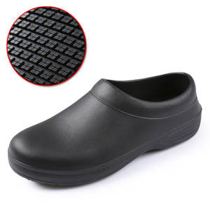 أحذية عمل سوداء رخيصة مقاومة للماء والانزلاق والزيوت، أحذية احترافية للطهاة في المطاعم أو الفنادق - Product Image 5