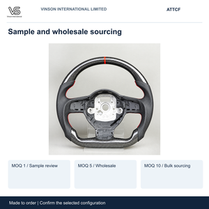 Volante de Fibra de Carbono para Audi TT, Configuración Seleccionada con Centro Abierto ATTCF - Product Image 5