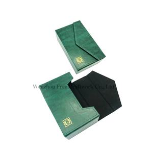 Bureau vert cosmétique support de stockage sac à thé boîte en cuir PU maison tissu organiser voiture articles divers timbres-<span class=keywords><strong>poste</strong></span> anniversaires livre - Product Image 1