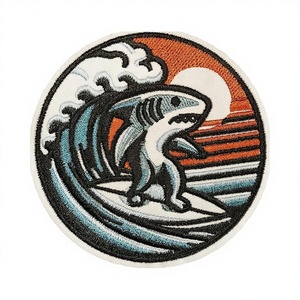 Parches Bordados Personalizados en 3D al por Mayor, Etiquetas Bordadas, Parches Termoadhesivos, Apliques Termoadhesivos para Ropa, Logotipo de Marca - Product Image 1