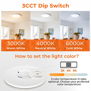 ไฟเพดาน LED แบบบางพิเศษ ขนาด 22 มม. ทรงกลม ติดตั้งแบบฝัง 3CCT ขายส่งจากโรงงานโดยตรง สำหรับโครงการโรงแรม - Product Image 4