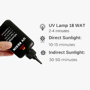 CNMI resina polimerizzante UV 10g 20g 30g 50g 100g 200g 250g 500g 1000g creazione di gioielli resina UV dura per artigianato artistico fai da te - Product Image 3