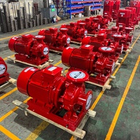 Pompa Kebakaran Horizontal Satu Tahap XBD Baja Anti Karat Elektrik Hidran Kebakaran Dalam Ruangan Otomatis 50 Import/Outlet