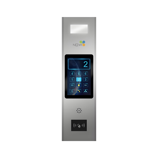 NOVA Anti-Fingerprint Surface Mount LOP Stainless Steel Tactile Buttons Braille Plate LED Floor Indicator IP54 CE 24V DC