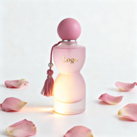 Vente en gros de flacons de parfum en verre plat de 30 ml avec bouchon à vis, contenants de voyage étanches