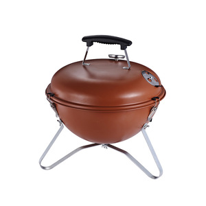 Camping Voyage Barbecue Griller <span class=keywords><strong>Cuisson</strong></span> Portable Rond Sphérique Grill Charbon <span class=keywords><strong>De</strong></span> Bois Barbecue Grill - Product Image 5