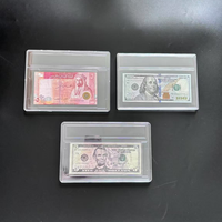 Étui de protection pour billets de banque avec scellage par ultrasons, collection de billets de banque, porte-billets en plastique rigide