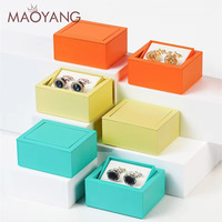 Boîte Cadeau Luxe pour Boutons de Manchette, Coque Acrylique, Intérieur Velours Perlé, Étui de Présentation pour Boutons de Manchette Homme, Boîte d'Emballage Bijoux