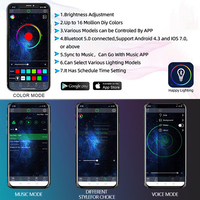 Luces LED RGBW para Automóviles, Barcos y Rocas, con Control por Aplicación, 4/6/8 Pods, con Modo de Control por Bluetooth