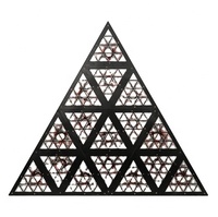 Éclairage de scène 450W RGBW, lampes matricielles LED triangulaires, DJ, discothèque, fête/club/pub, effet triangle rétro, lumière de fond DMX512 IP33