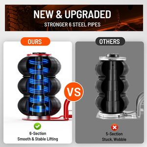 High Quality 3-Bag Portable Steel <strong>Car</strong> <strong>Jack</strong> 3 Ton Air <strong>Jack</strong> with Quick Lifting Tool <strong>Pneumatic</strong> <strong>Jack</strong> From Factory - Product Image 4