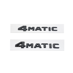 Nuovo Emblema 3D in ABS Nero Lucido con Scritta 4Matic in Fibra di Carbonio, Adesivo Logo per <span class=keywords><strong>Mercedes</strong></span> <span class=keywords><strong>Benz</strong></span> - Product Image 1