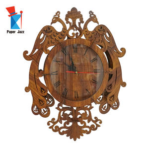 Orologio da Parete in Legno Decorativo a Forma di <span class=keywords><strong>Puzzle</strong></span>, Taglio Laser Classico a Forma di Pavone, Fai-da-Te <span class=keywords><strong>3D</strong></span> per <span class=keywords><strong>Adulti</strong></span> e Bambini, Legno ZC-LQD005 3mm - Product Image 1