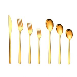 304 1810 Stainless Steel Gold Dessert <b>Spoon</b> Home Use Coffee <b>Spoon</b> Fork Knife Cutlery Set <b>Small</b> Tableware <b>Spoon</b> - Product Image 5