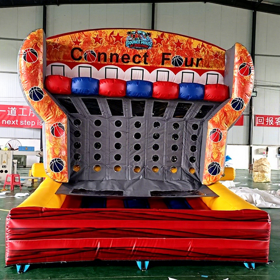 Giant Inflatable Basketball Connect Four Game Commercial Connect 4 ...