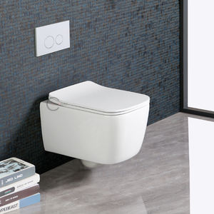 Ensemble de toilettes murales blanches faciles à installer, système d'économie d'eau Tornado, pour la maison et l'appartement - Product Image 1