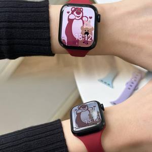สายซิลิโคนบางเฉียบสำหรับ Apple Watch น่ารัก สปอร์ต ลำลอง ระบายอากาศได้ดี วัสดุยาง รุ่น IWatch10 - Product Image 4