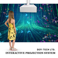 Projecteur de sol interactif 3D tout-en-un 4000 Lumens avec système mural intégré, résolution 1080P, 150 jeux, pour enfants, école, maison, fête, OEM