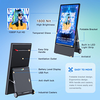 Kiosque d'Affichage Numérique Extérieur Intelligent à Écran LCD Portable de 43 Pouces sur Batterie, Expédié depuis l'Entrepôt USA