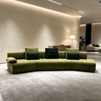 Canapé de salon spacieux pour villa, canapé de réception pour hall d'hôtel, canapé pour appartement grand format, canapé personnalisable pour centre commercial, canapé moderne de luxe en éponge