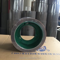 Tambour en fonte de fer 6 pouces brun SBR riz décorticage rouleaux en caoutchouc pièces de machines agricoles