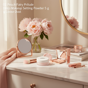 02 Peach Fairy Prilude Dinto Makeup Setting <b>Powder</b> 5 g Loose <b>Dust</b> - Product Image 2