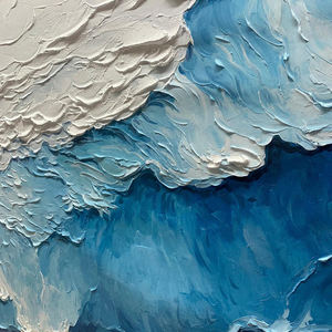 لوحة فنية تجريدية فاخرة مخصصة بالجملة، مصنوعة يدويًا من الأكريليك، ديكور منزلي، لوحة زيتية ثلاثية الأبعاد مؤطرة على قماش - Product Image 5