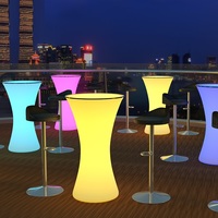 Meubles d'extérieur led, table et chaises de bar, prix de gros, livraison gratuite