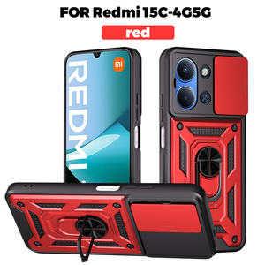 Funda para Xiaomi 15T/15T Pro/Redmi Note 15 Pro <span class=keywords><strong>Plus</strong></span>/15C, con Anillo Metálico Deslizante, Soporte Magnético para Coche - Product Image 3