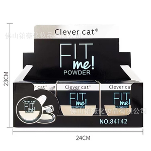 スマートキャット 高品質 18g プレストパウダー オイルコントロール 防水 長持ち マット 2色 1個入り - Product Image 6