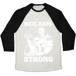 Camiseta de béisbol unisex de mezcla triple Neil Arm-Strong Lifting - Product Image 3