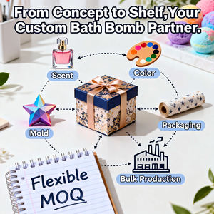 Bomba de baño con aroma floral OEM, juego de regalo hecho a mano, bolas de baño de sal, bombas de baño de limpieza corporal coloridas para adultos orgánicas, bombas de baño para el cuidado de la piel - Product Image 6