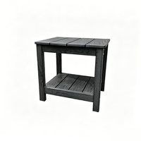 Tabouret de salle de bain moderne populaire, table basse de jardin/patio, petite table d'angle moderne en plastique et bois